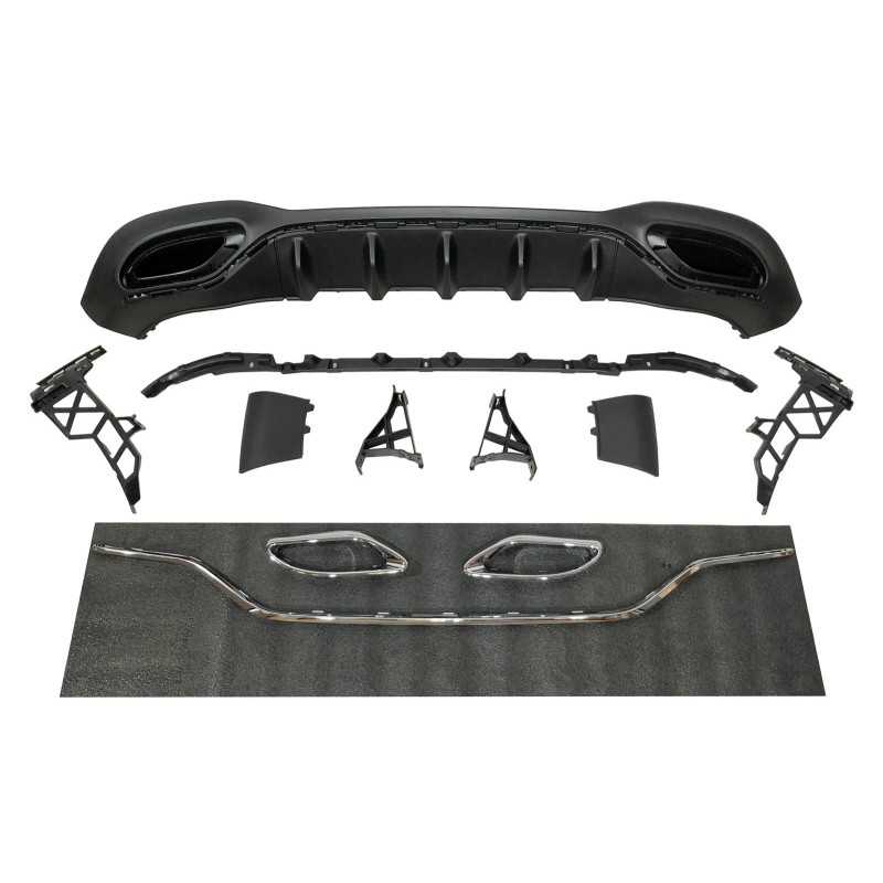 Diffusore Posteriore Mercedes W177 Look AMG (Cod. E-TCM0397)