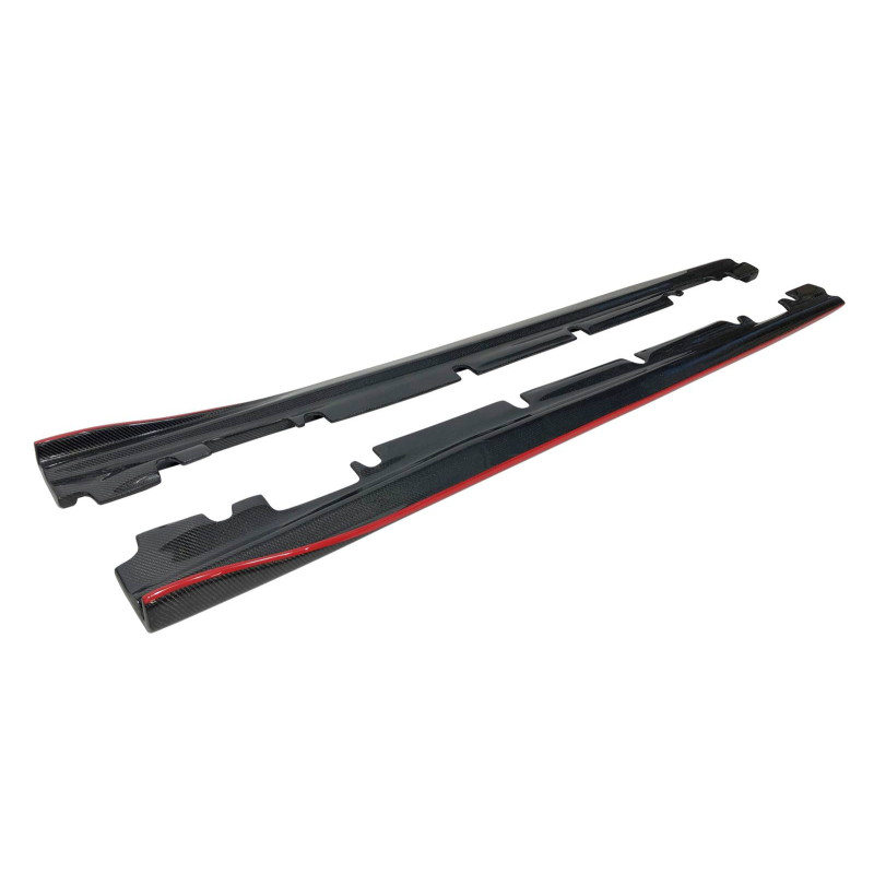 Diffusori minigonne Mercedes W117 CLA  Carbonio (Cod. E-TCM0362)