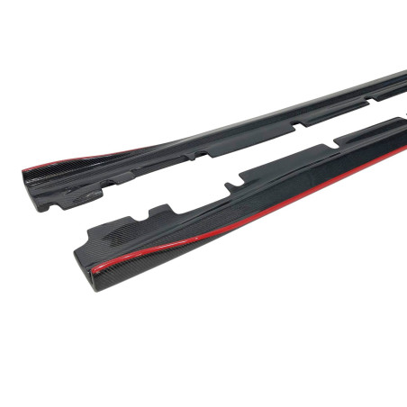 Diffusori minigonne Mercedes W117 CLA  Carbonio (Cod. E-TCM0362)