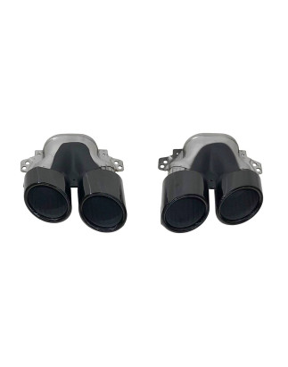 Terminali Di Uscita Di Scarico Mercedes W177 / V177 Black Look A45 (Cod. E-SIL0143)