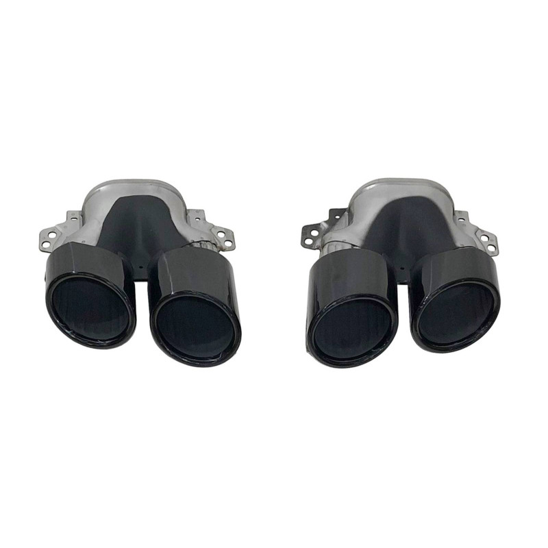 Terminali Di Uscita Di Scarico Mercedes W177 / V177 Black Look A45 (Cod. E-SIL0143)