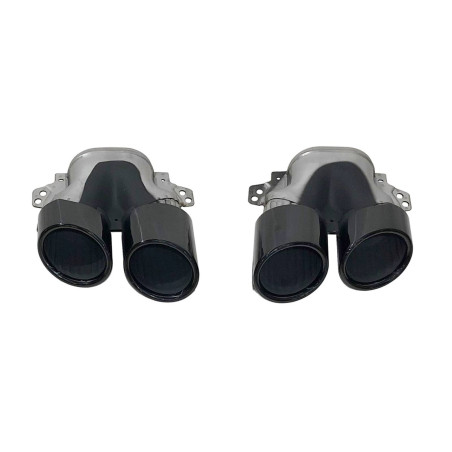 Terminali Di Uscita Di Scarico Mercedes W177 / V177 Black Look A45 (Cod. E-SIL0143)