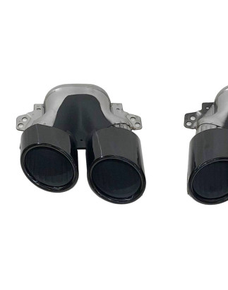 Terminali Di Uscita Di Scarico Mercedes W177 / V177 Black Look A45 (Cod. E-SIL0143)