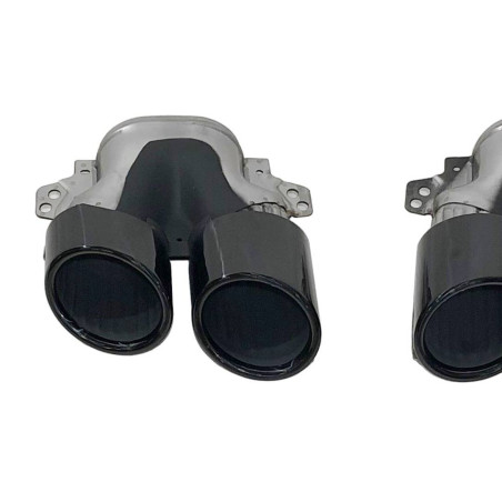 Terminali Di Uscita Di Scarico Mercedes W177 / V177 Black Look A45 (Cod. E-SIL0143)