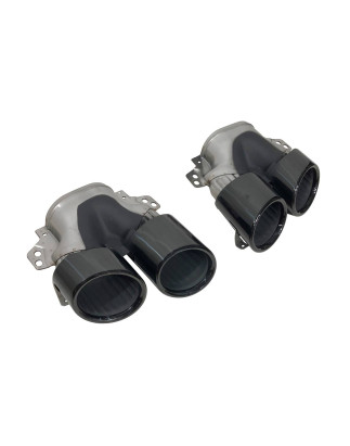 Terminali Di Uscita Di Scarico Mercedes W177 / V177 Black Look A45 (Cod. E-SIL0143)