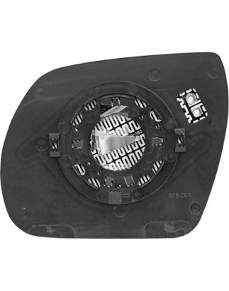 Vetro specchio Specchio esterno Hyundai Santa Fe 10-11 (Cod. D-6871024)