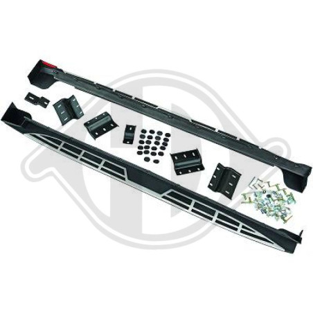 Set Pedane sottoporta Hyundai Santa Fe IX45 13- (Cod. D-6872032)