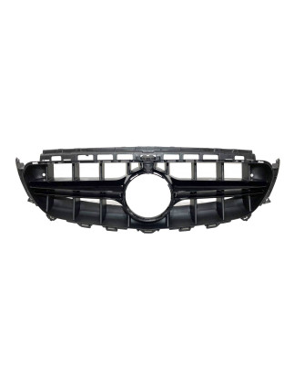 Griglia Mercedes W213 4 porte 16-19 / S213 16+ / C238 16+ Look AMG E63 Fotocamera Black (Cod. E-TCM0