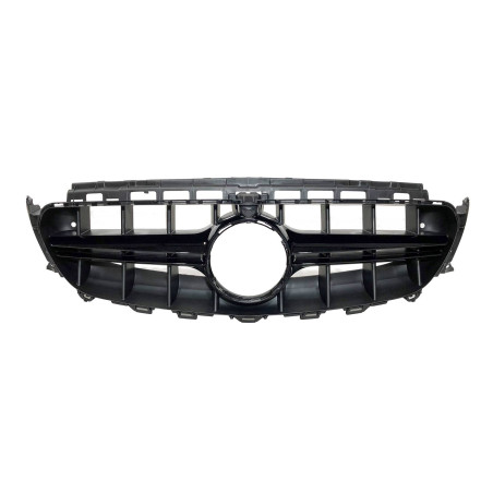 Griglia Mercedes W213 4 porte 16-19 / S213 16+ / C238 16+ Look AMG E63 Fotocamera Black (Cod. E-TCM0