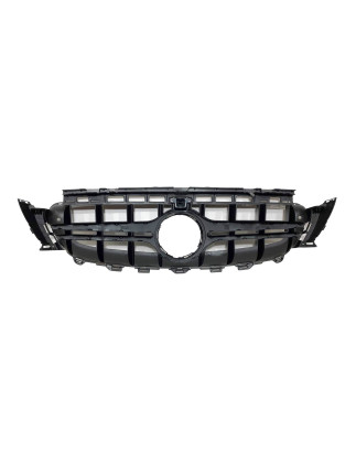 Griglia Mercedes W213 4 porte 16-19 / S213 16+ / C238 16+ Look AMG E63 Fotocamera Black (Cod. E-TCM0
