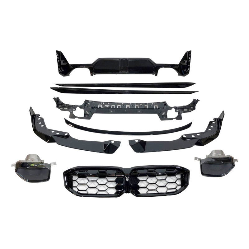 Kit Estetico BMW G20 / G21 LCI Look M Performance Nero lucido (Cod. E-TCBG224)