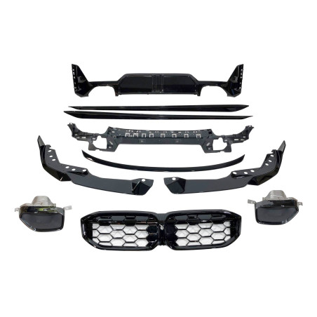 Kit Estetico BMW G20 / G21 LCI Look M Performance Nero lucido (Cod. E-TCBG224)