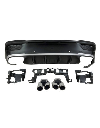 Diffusore Posteriore Mercedes C167 GLE 2020 Terminali Look E53 (Cod. E-TCM0370)