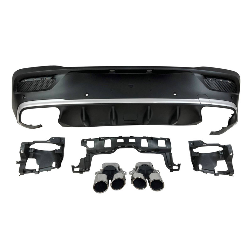 Diffusore Posteriore Mercedes C167 GLE 2020 Terminali Look E53 (Cod. E-TCM0370)