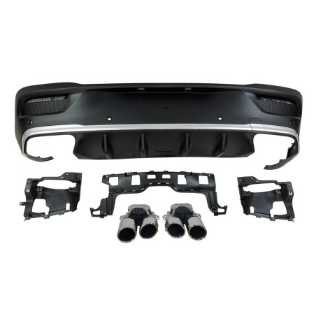 Diffusore Posteriore Mercedes C167 GLE 2020 Terminali Look E53 (Cod. E-TCM0370)