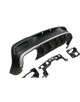 Diffusore Posteriore Mercedes C167 GLE 2020 Terminali Look E53 (Cod. E-TCM0370)
