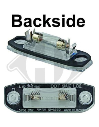 Luce targa Volvo S40/V50 04-12 (Cod. D-7614094)