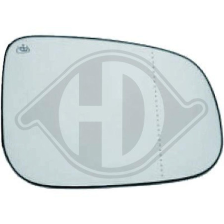 Vetro specchio Specchio esterno Volvo S80 (TypT) 06-10 (Cod. D-7661226)