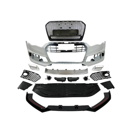 Paraurti Anteriore Audi A6 2015-2018 C7 Look RS6 Spoiler Anteriore (Cod. E-TCA6016RS630238)