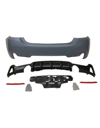 Paraurti Posteriore BMW F32 / F33 / F36 Look M Performance 2 semplici uscite (Cod. E-TCBF334)