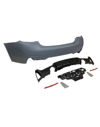 Paraurti Posteriore BMW F32 / F33 / F36 Look M Performance 2 semplici uscite (Cod. E-TCBF334)