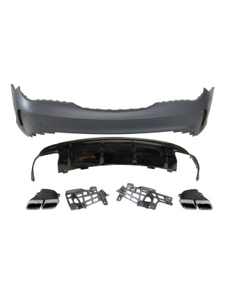 Paraurti Posteriore Mercedes W117 2013-2018 LCI 4P / SW Look AMG A45 (Cod. E-TCM01980089)