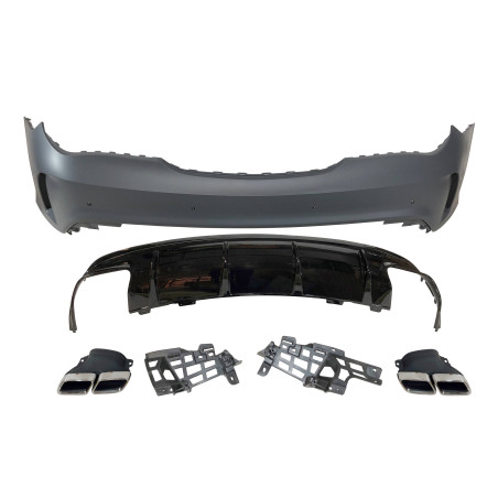 Paraurti Posteriore Mercedes W117 2013-2018 LCI 4P / SW Look AMG A45 (Cod. E-TCM01980089)