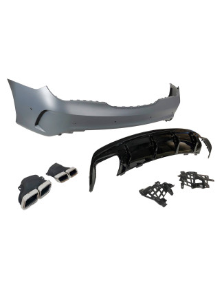Paraurti Posteriore Mercedes W117 2013-2018 LCI 4P / SW Look AMG A45 (Cod. E-TCM01980089)