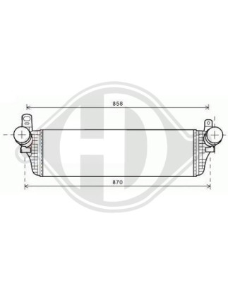 Intercooler Volkswagen T5 Multivan/Caravelle 09-15 (Cod. D-8227302)