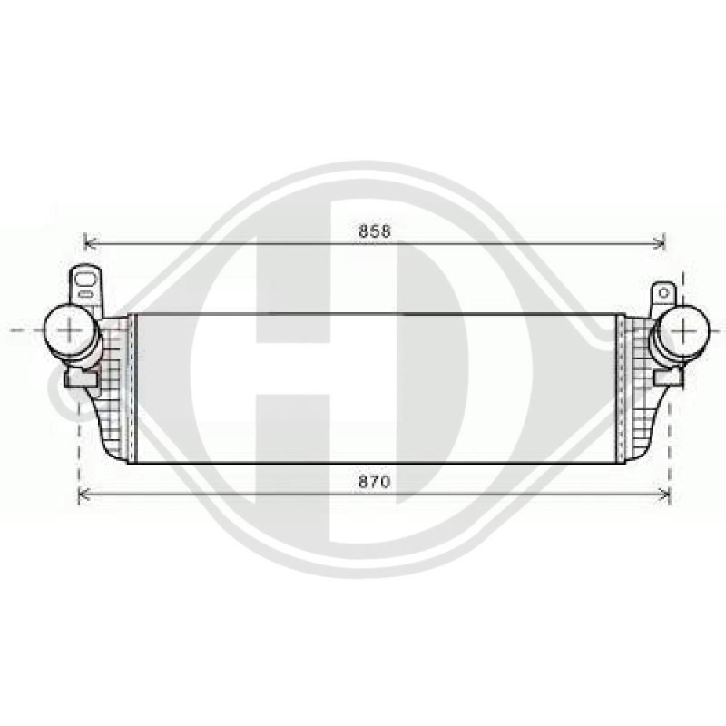 Intercooler Volkswagen T5 Multivan/Caravelle 09-15 (Cod. D-8227302)