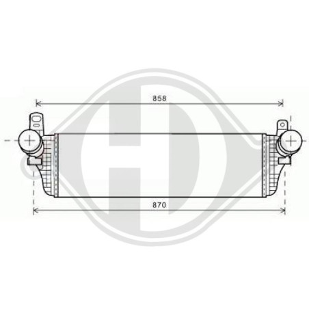 Intercooler Volkswagen T5 Multivan/Caravelle 09-15 (Cod. D-8227302)