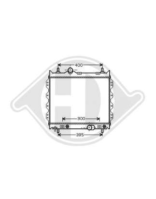 Radiatore Raffreddamento motore Chrysler PT Cruiser Berl./Cabrio 00-05 (Cod. D-8260505)
