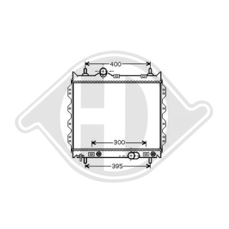 Radiatore Raffreddamento motore Chrysler PT Cruiser Berl./Cabrio 00-05 (Cod. D-8260505)