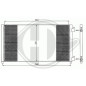 Condensatore Climatizzatore Fiat Punto 03-07 (Cod. D-8345303)