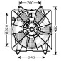 Ventola Raffreddamento motore Honda Civic 3/5 Hatchback 05-12 (Cod. D-8521007)
