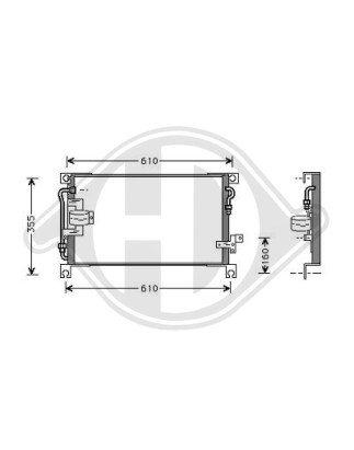 Condensatore Climatizzatore Mitsubishi L200 06-10 (Cod. D-8588009)