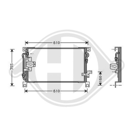 Condensatore Climatizzatore Mitsubishi L200 06-10 (Cod. D-8588009)