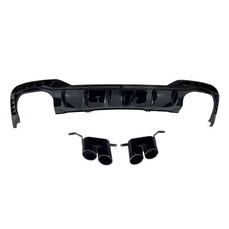 Diffusore Posteriore Audi A4 2020+ Sedan/ Avant Look RS4 Black (Cod. E-TCA0351)