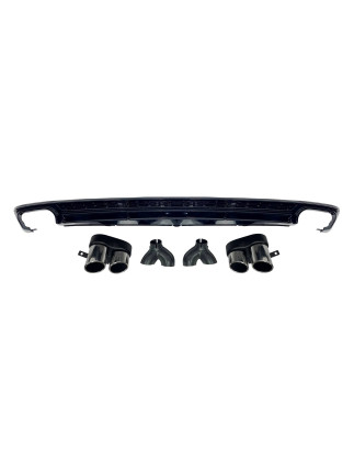 Diffusore Posteriore Audi A6 / A6 Avant C8 Look S6 (Cod. E-TCA0285)