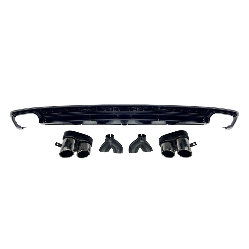 Diffusore Posteriore Audi A6 / A6 Avant C8 Look S6 (Cod. E-TCA0285)