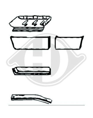 Lamiera ingresso abitacolo  sinistra Mercedes 207D-410 77-95 (Cod. D-9138021)