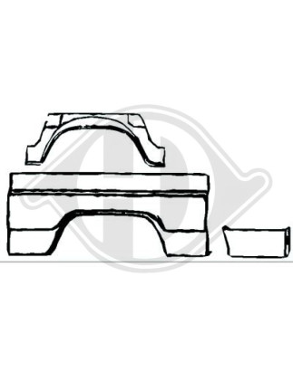 Passaruota interno Mercedes 207D-410 77-95 (Cod. D-9138330)