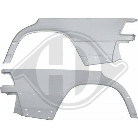 Sponda laterale posteriore destra Mercedes 190E/D(W201) 82-93 (Cod. D-9140232)