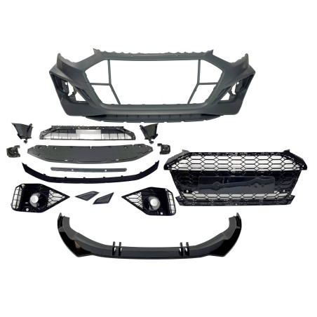 Paraurti Anteriore Audi A4 2020+ Look RS4 Spoiler Anteriore (Cod. E-TCA02570294)
