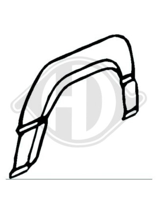 Sponda laterale posteriore destra Ford Transit 86-91 (Cod. D-9222032)