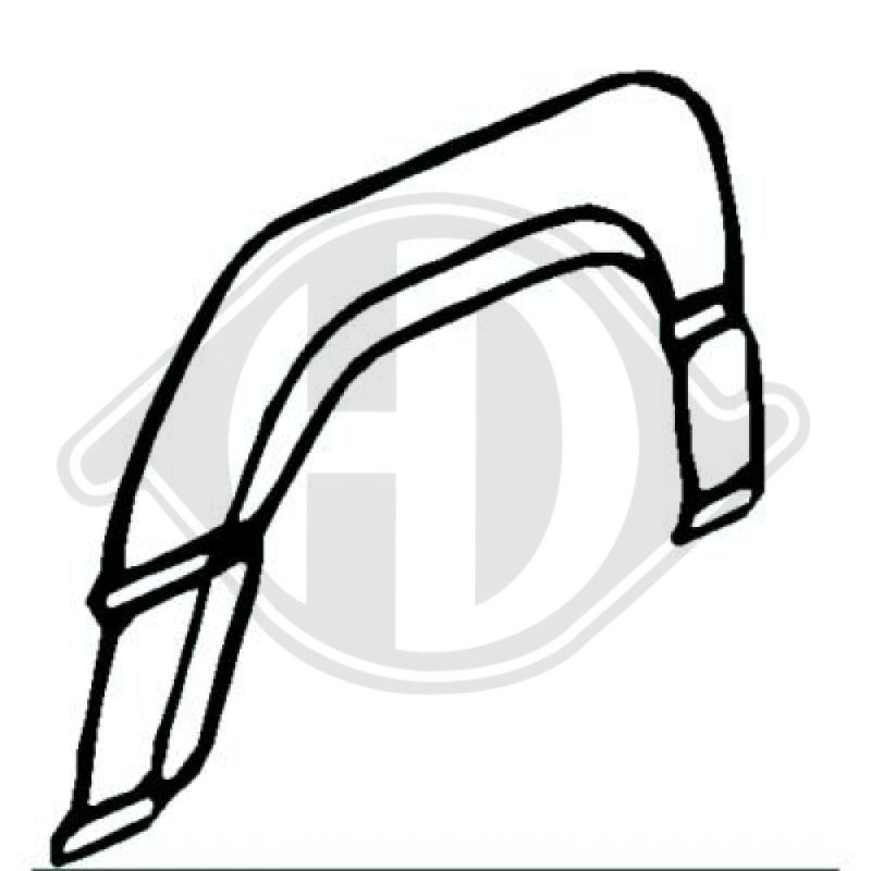 Sponda laterale posteriore destra Ford Transit 86-91 (Cod. D-9222032)