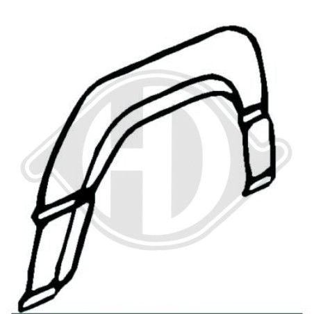 Sponda laterale posteriore destra Ford Transit 86-91 (Cod. D-9222032)