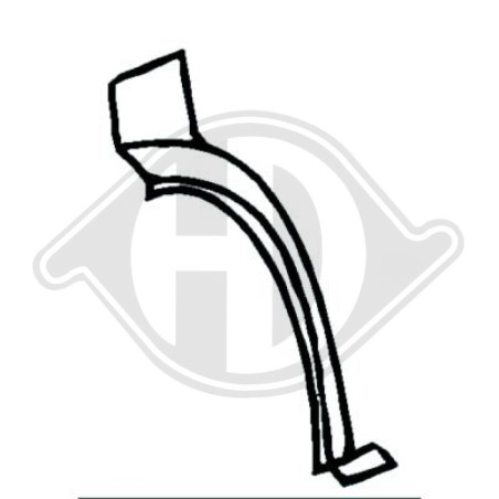 Parafango anteriore destro Ford Transit 86-91 (Cod. D-9222132)