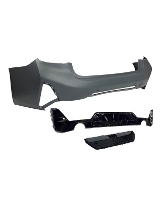 Paraurti Posteriore BMW G20 LCI 2023+ look M-Performance Nero lucido (Cod. E-TCBG243)