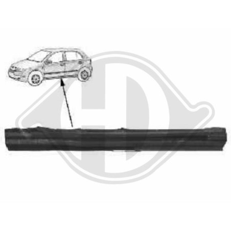 Lamiera ingresso abitacolo  destra Skoda Fabia3/4/5 porte/Station wagon 04-07 (Cod. D-9690042)